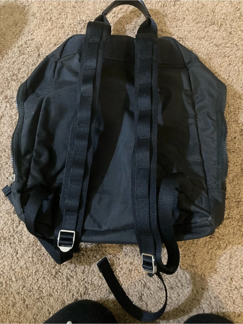 Marc Jacobs Black Nylon Backpack